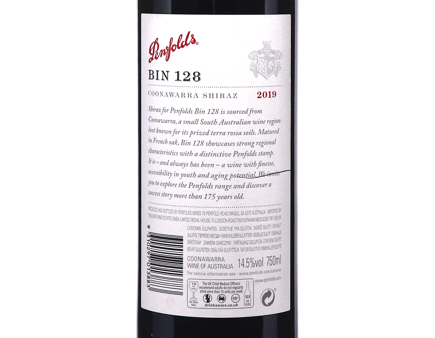 Penfolds Bin 128 Coonawarra Shiraz 2019