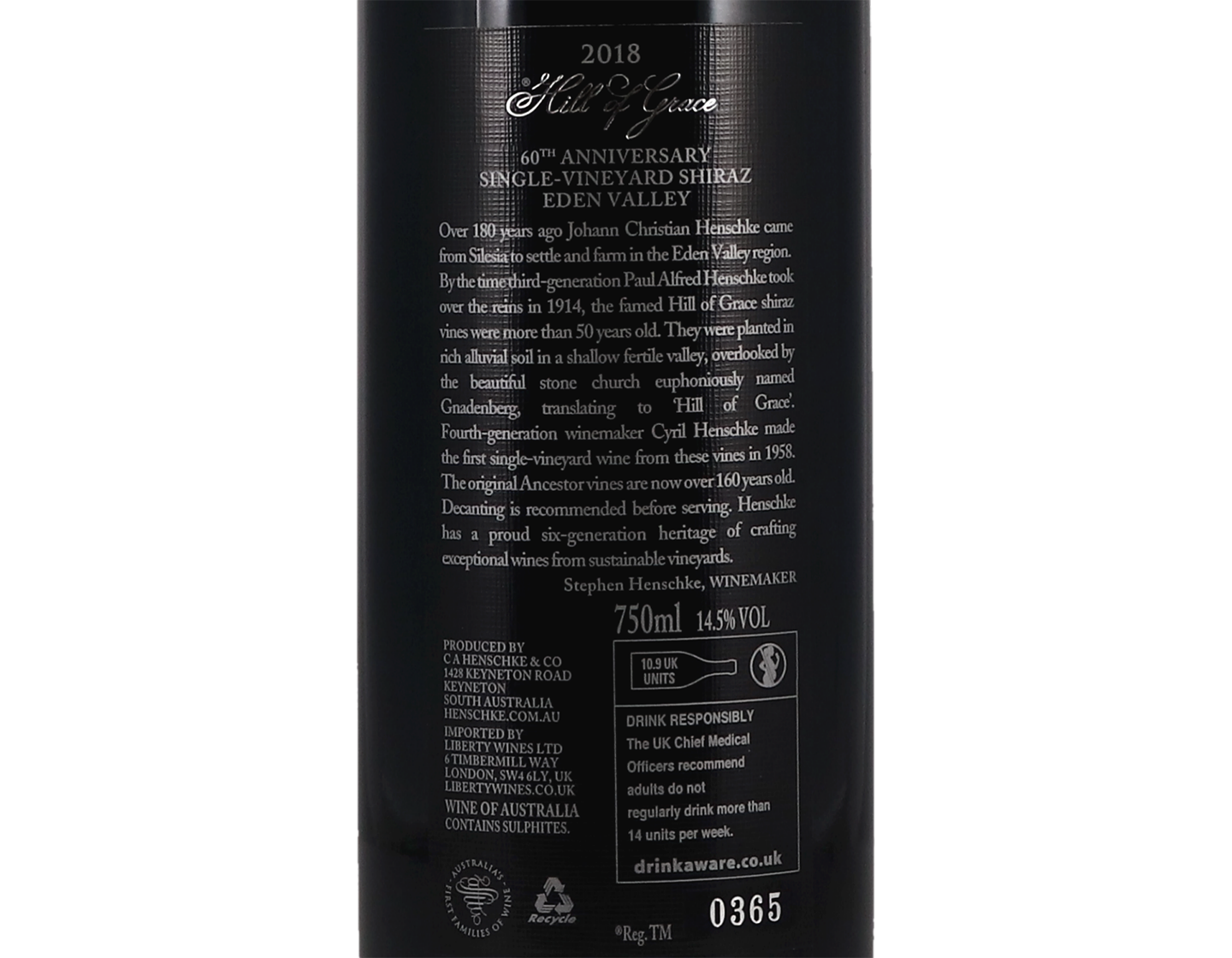 Henschke Hill of Grace Eden Valley Shiraz 2018