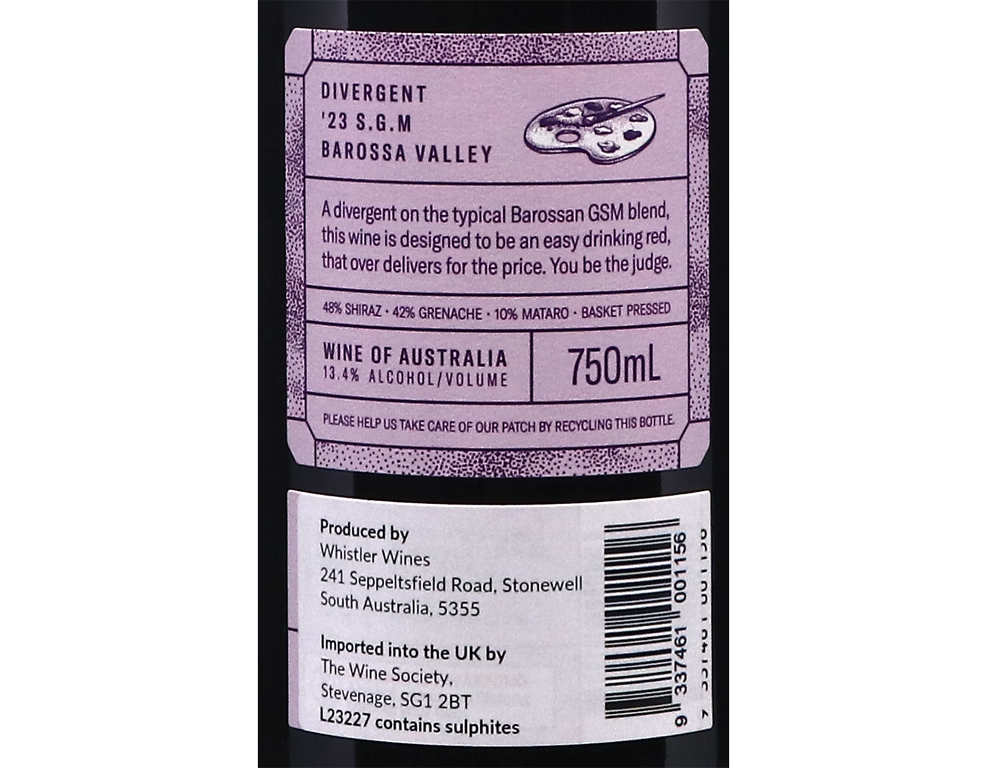 Whistler Wines Divergent Barossa Valley SGM 2023