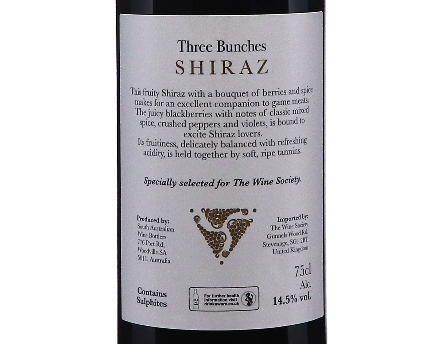 Three Bunches Australian Shiraz 2022