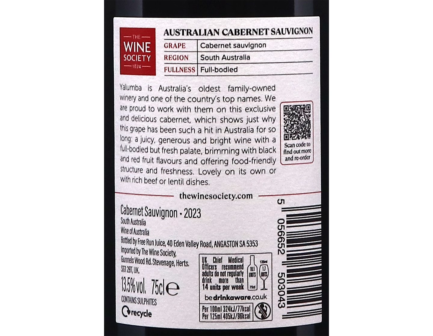 The Societys Australian Cabernet Sauvignon 2023