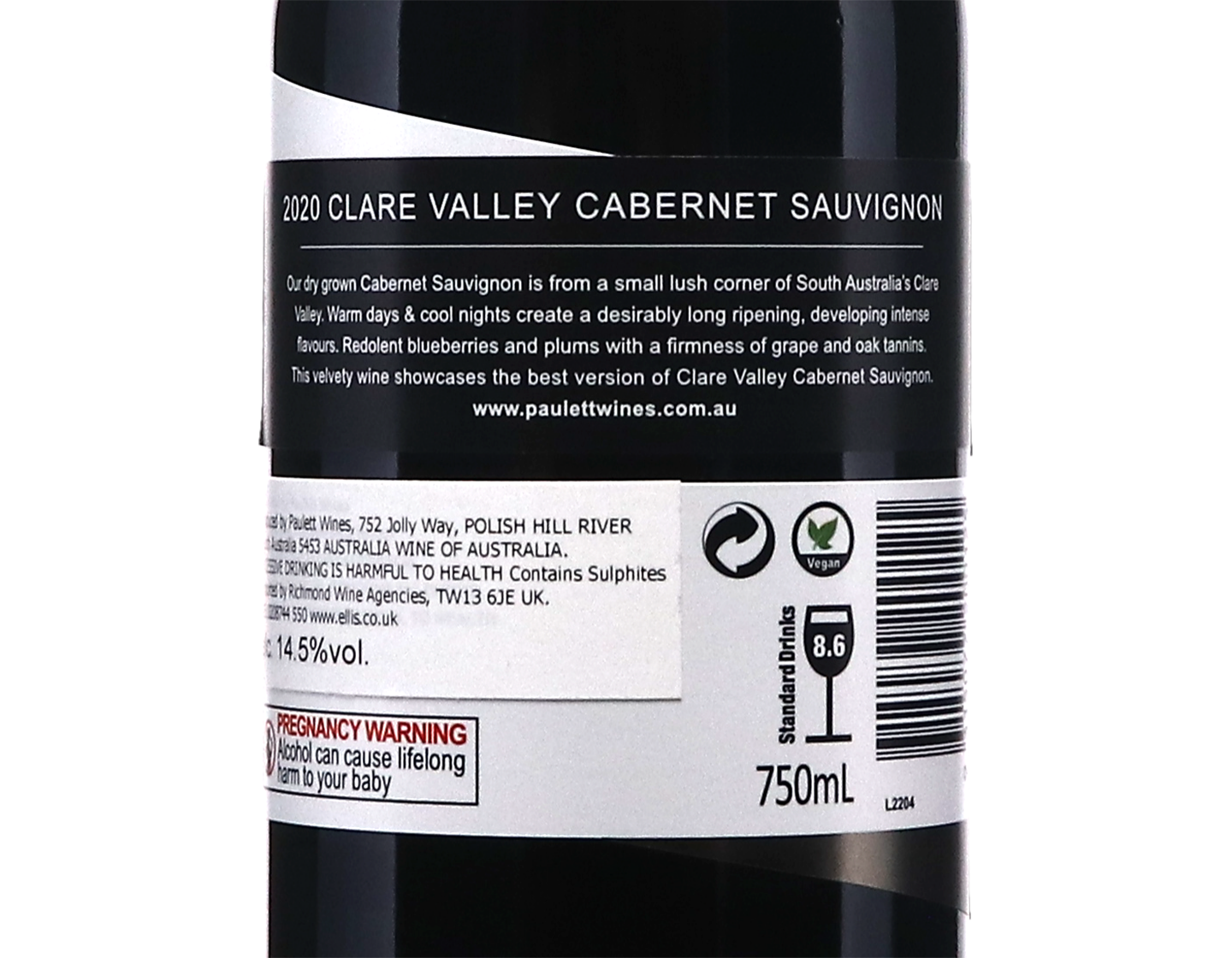 Pauletts Polish Hill River Cabernet Sauvignon Merlot 2020