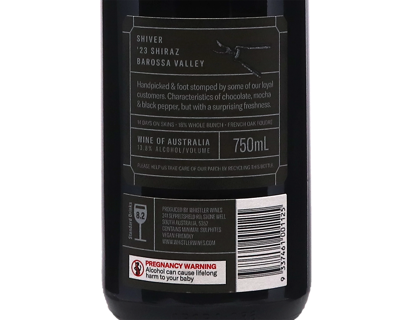 Whistler Wines Shiver Barossa Valley Shiraz 2023 VCP SS 2026