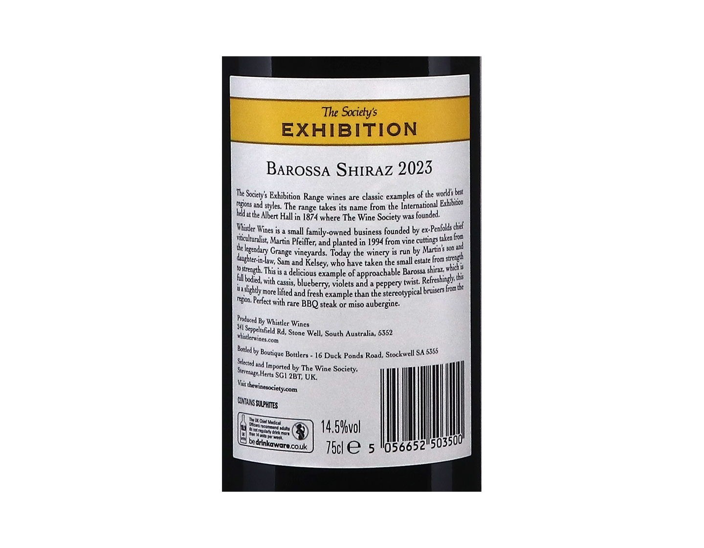 The Societys Exhibition Barossa Shiraz 2023