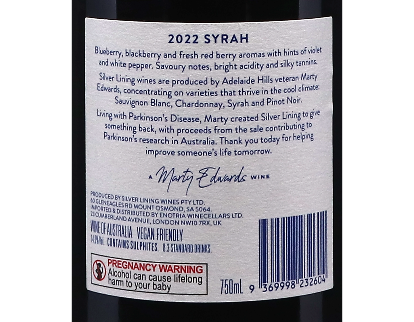 Silver Lining Adelaide Hills Shiraz 2022