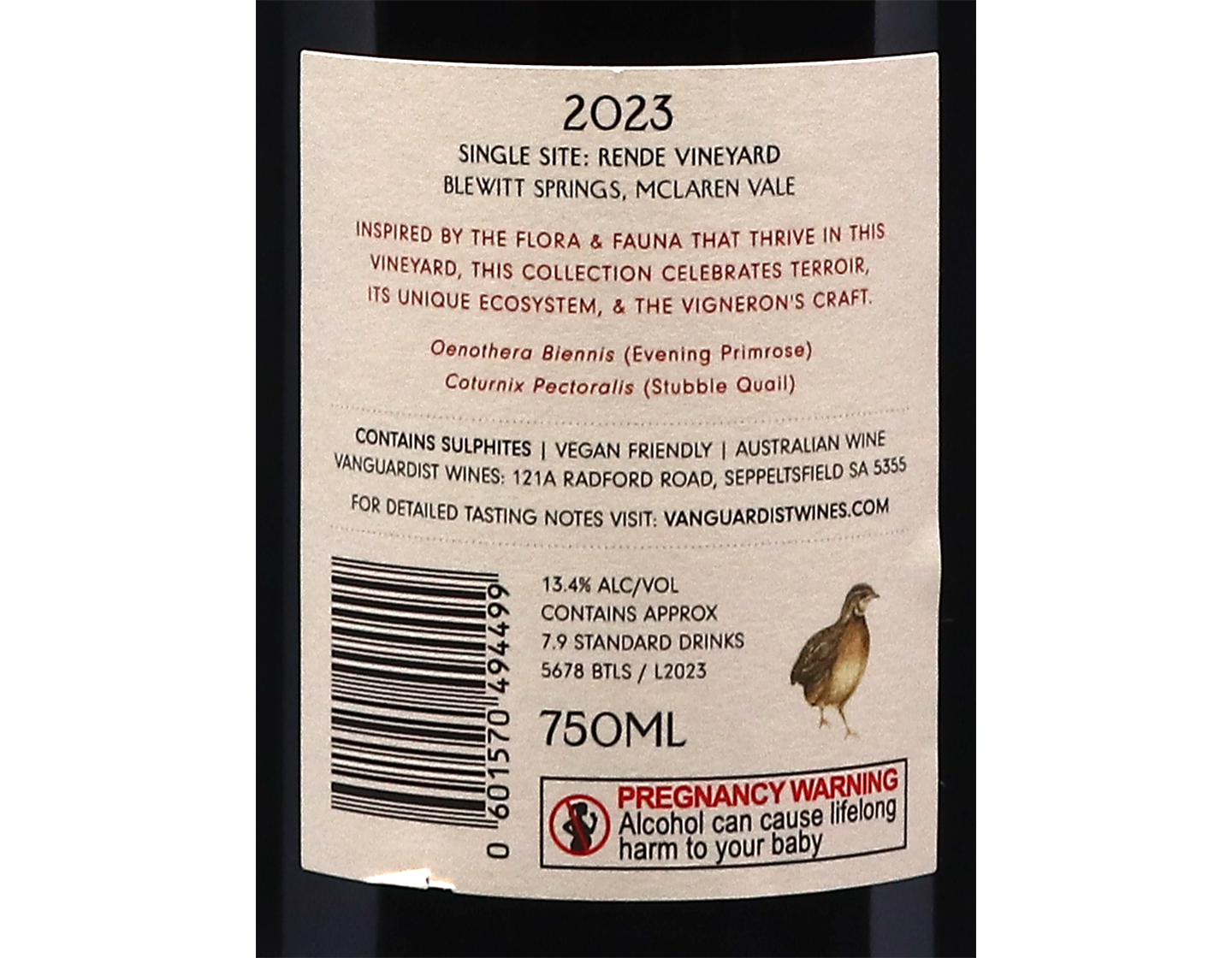 Vanguardist Oeno McLaren Vale Grenache 2023