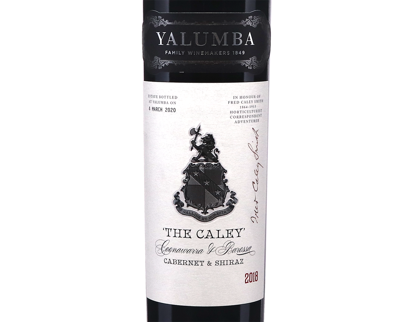 Yalumba The Caley Coonawarra and Barossa Cabernet Shiraz 2018