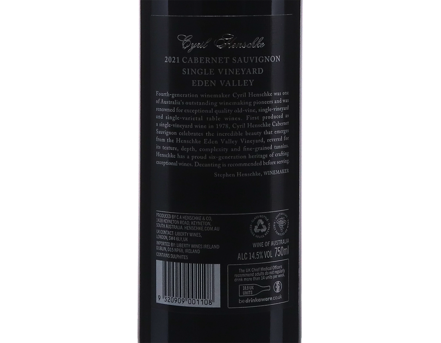 Henschke Cyril Henschke Eden Valley Cabernet Sauvignon 2021