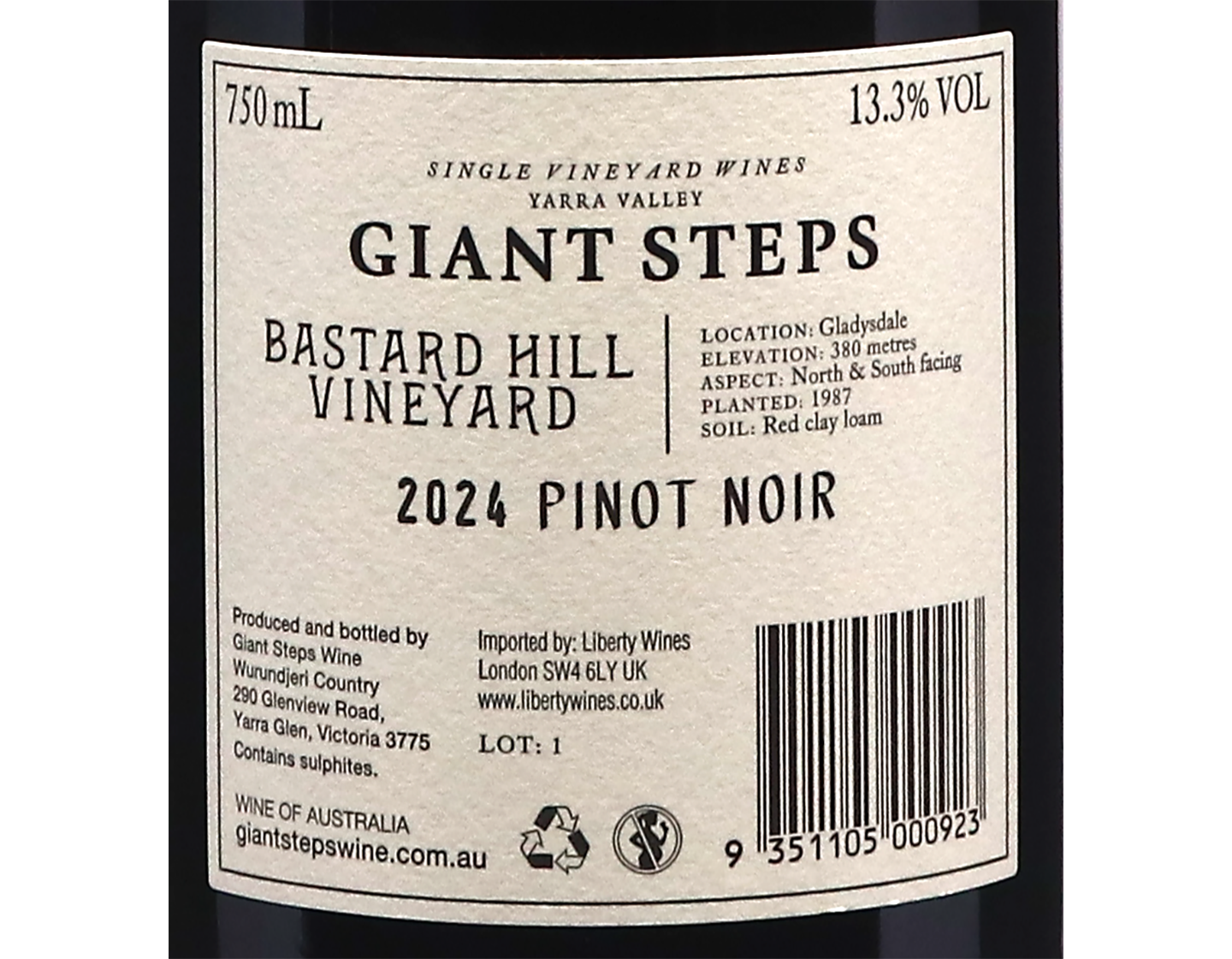 Giant Steps Bastard Hill Yarra Valley Pinot Noir 2024