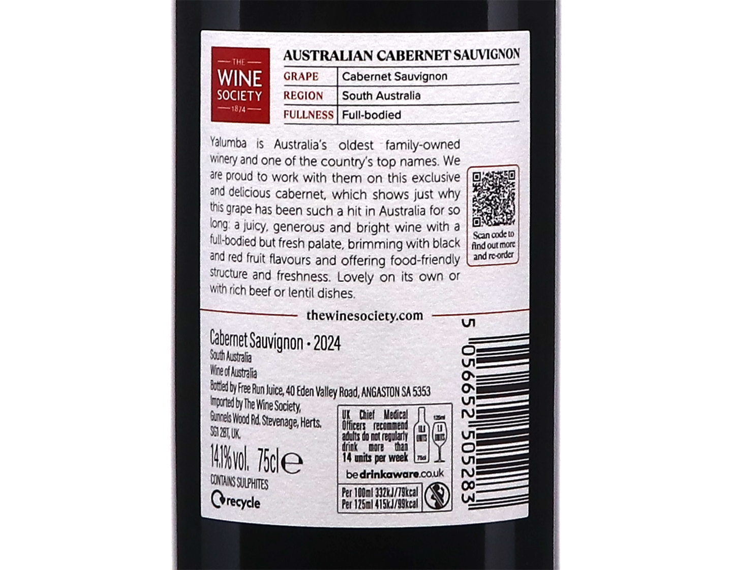 The Society's Australian Cabernet Sauvignon 2024