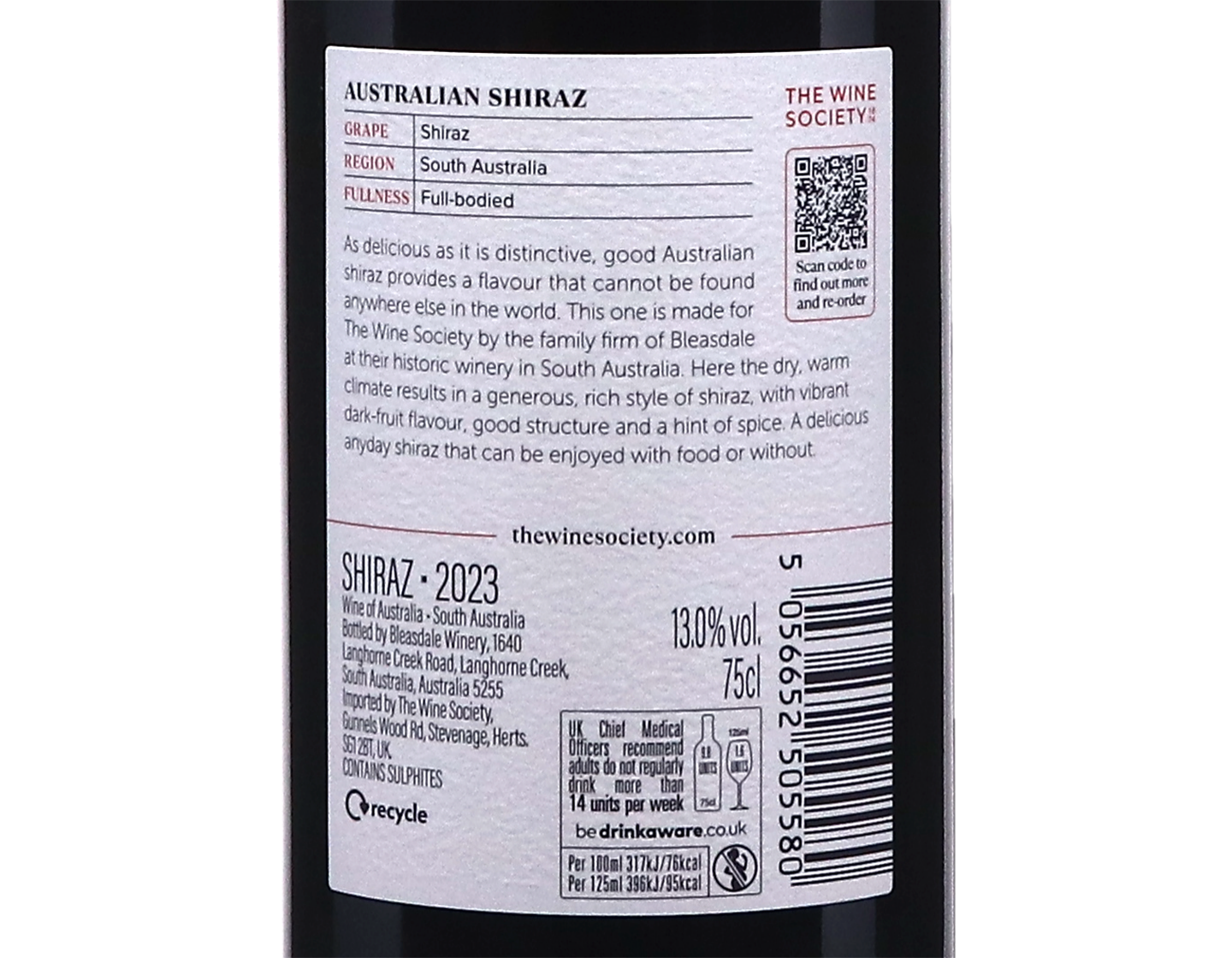 The Society's Australian Shiraz 2023