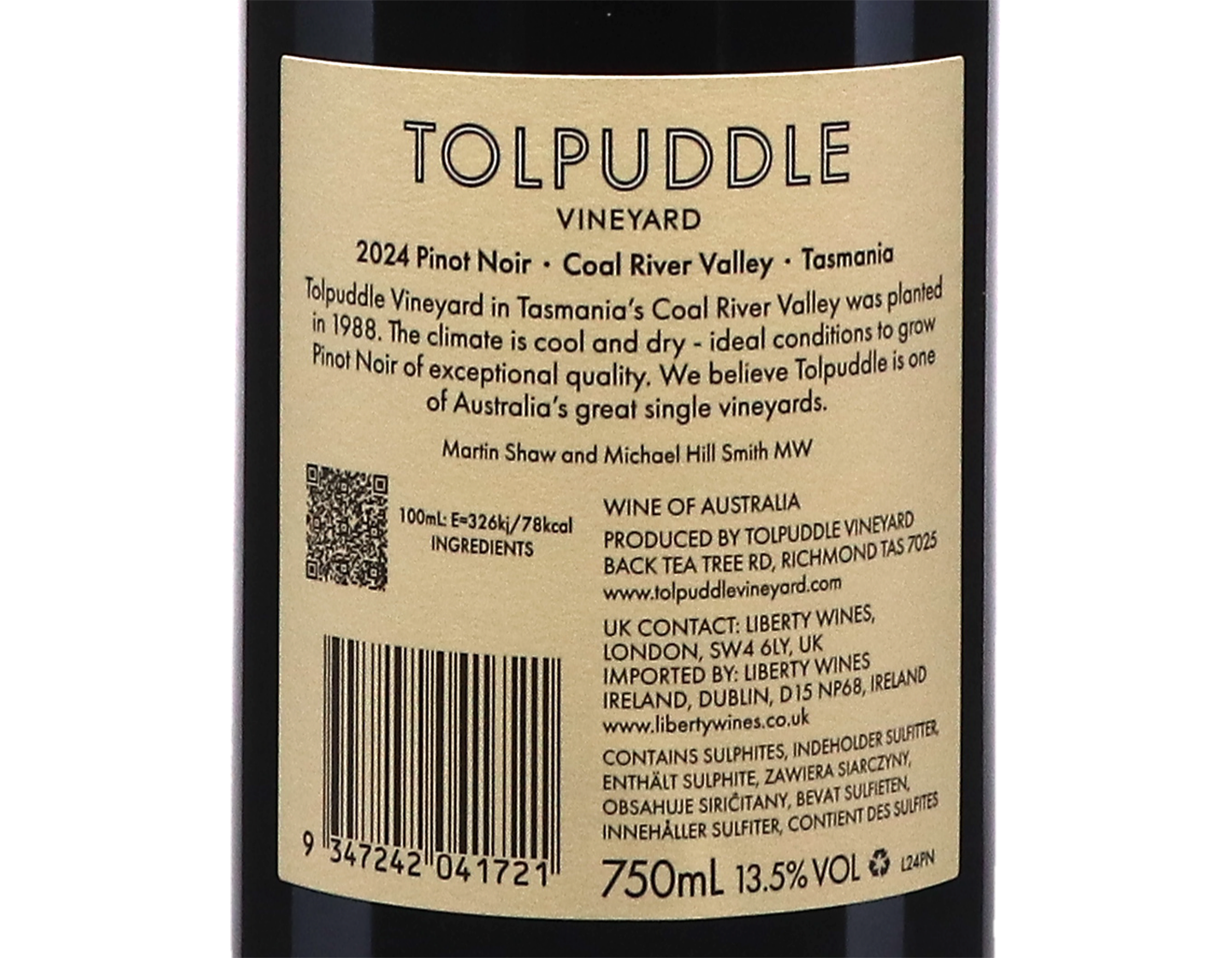 Tolpuddle Tasmanian Pinot Noir 2024