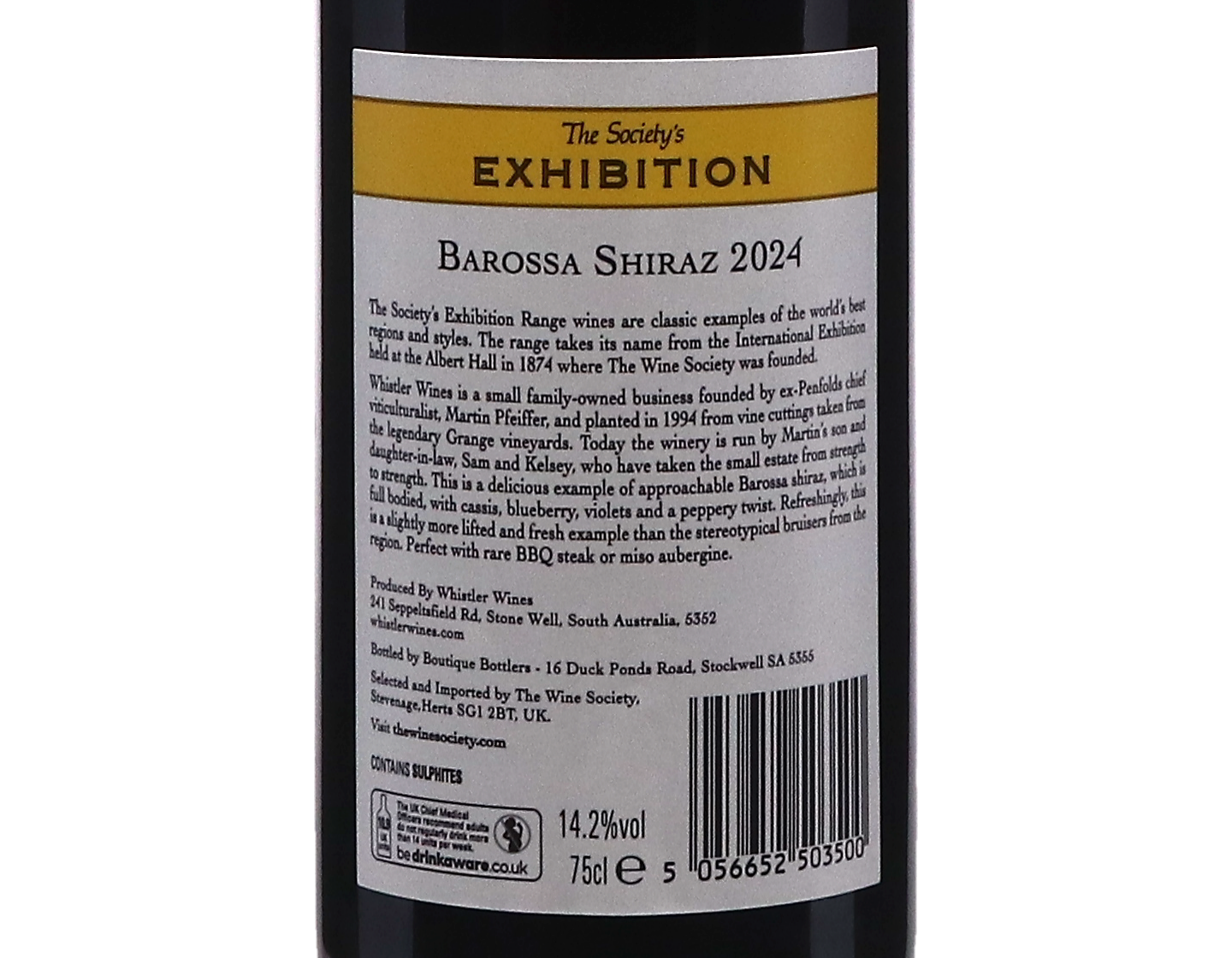 The Societys Exhibition Barossa Shiraz 2024