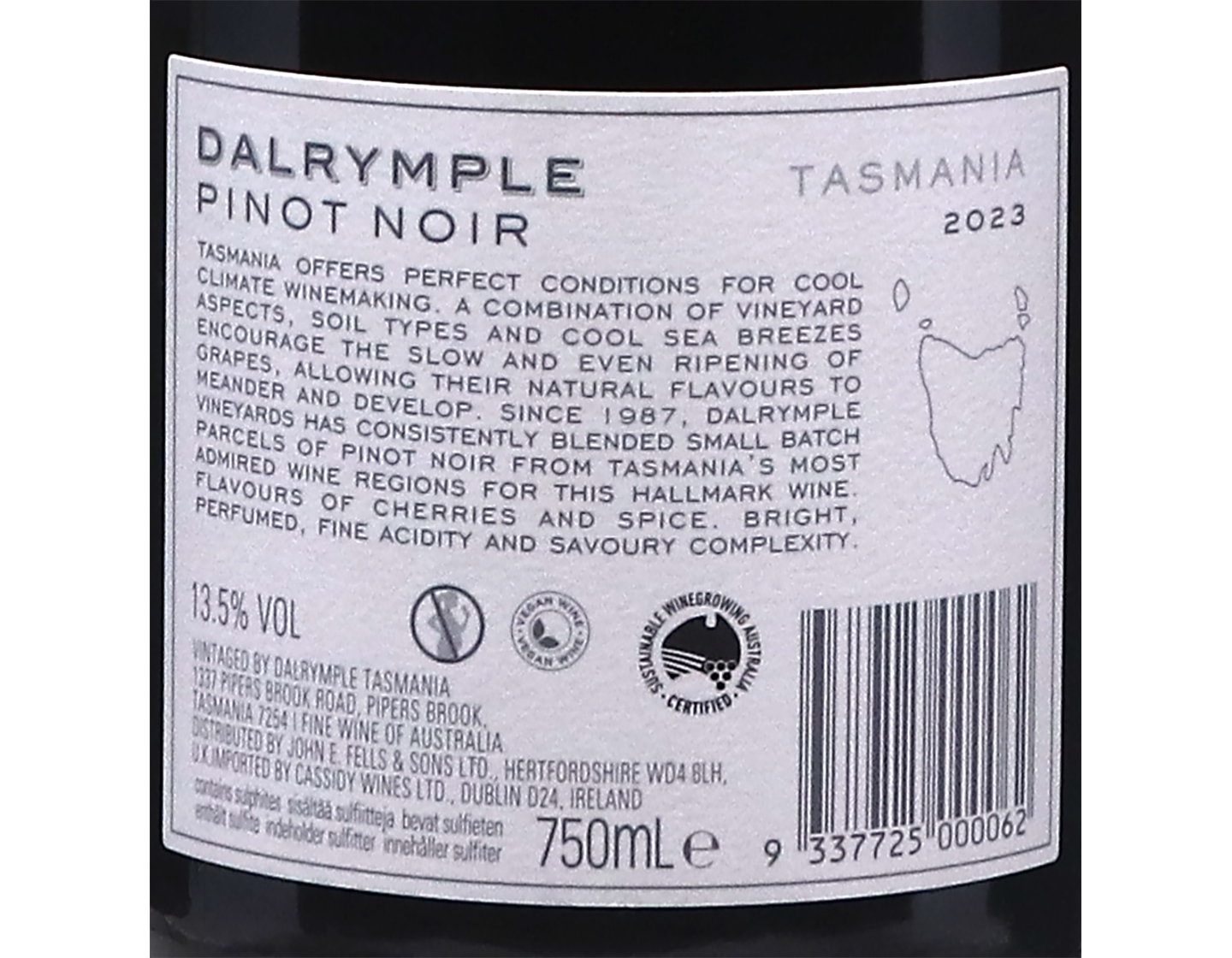 Dalrymple Vineyards Tasmanian Pinot Noir