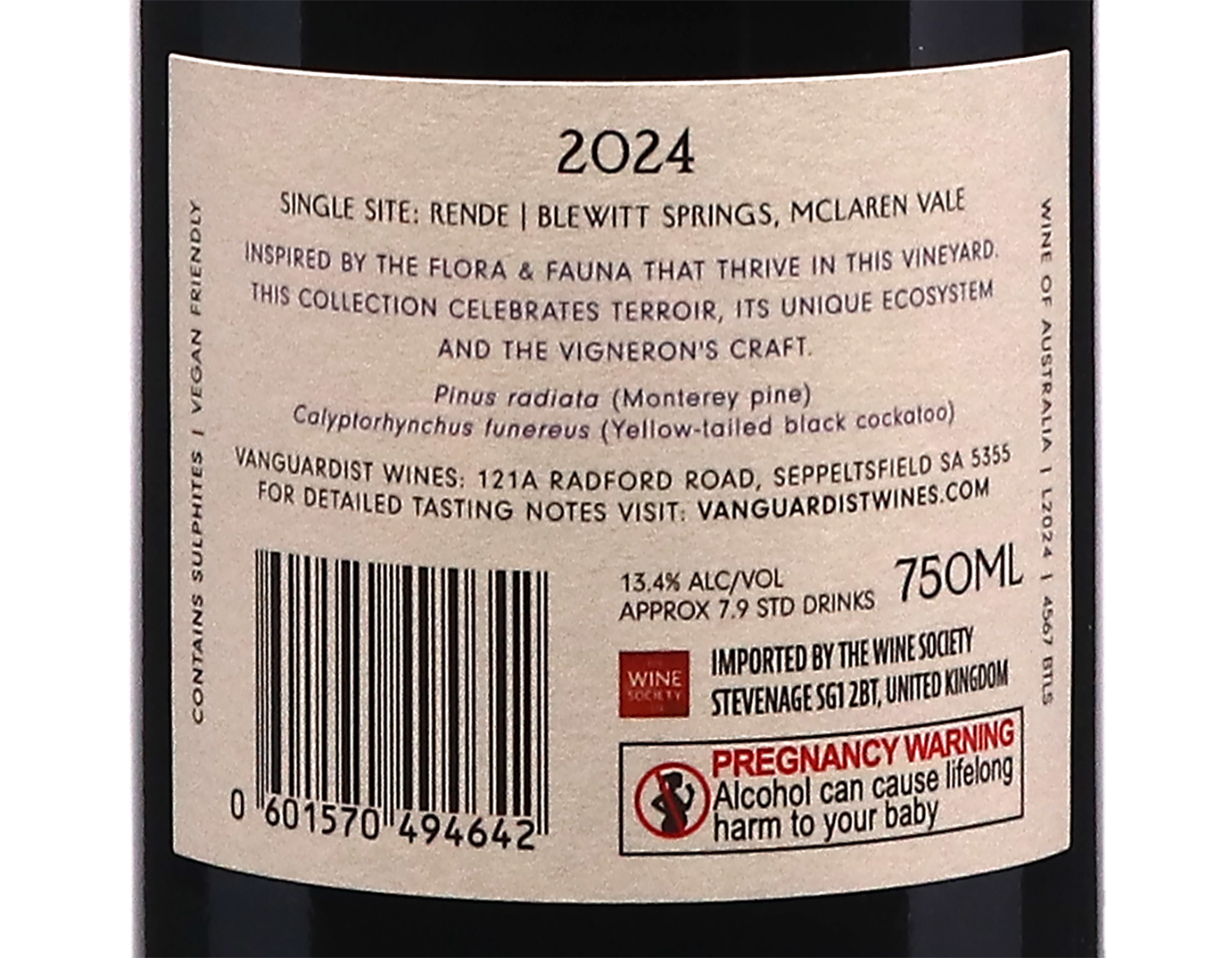 Vanguardist 'Oeno' McLaren Vale Syrah 2024