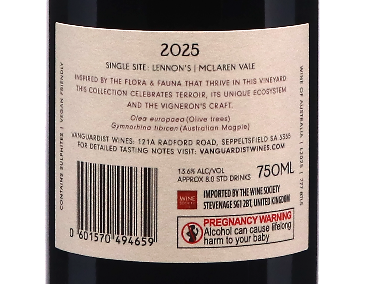 Vanguardist Botanic McLaren Vale Carignan 2025