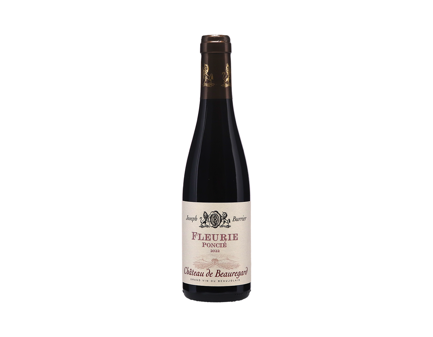 Halves of Chateau de Beauregard Fleurie Poncie 2022