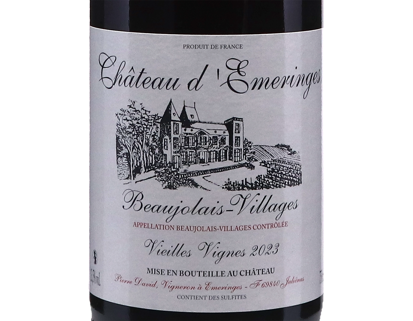 Ch d'Emeringes Beaujolais Villages Vieilles Vignes 2023