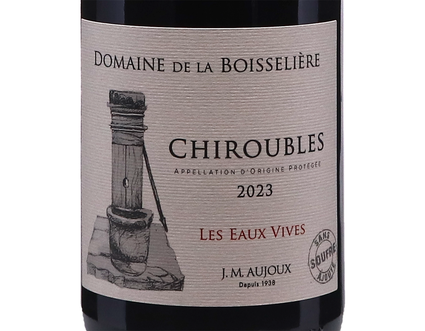 Chiroubles Domaine de la Boisseliere 2023 (no added sulphur)