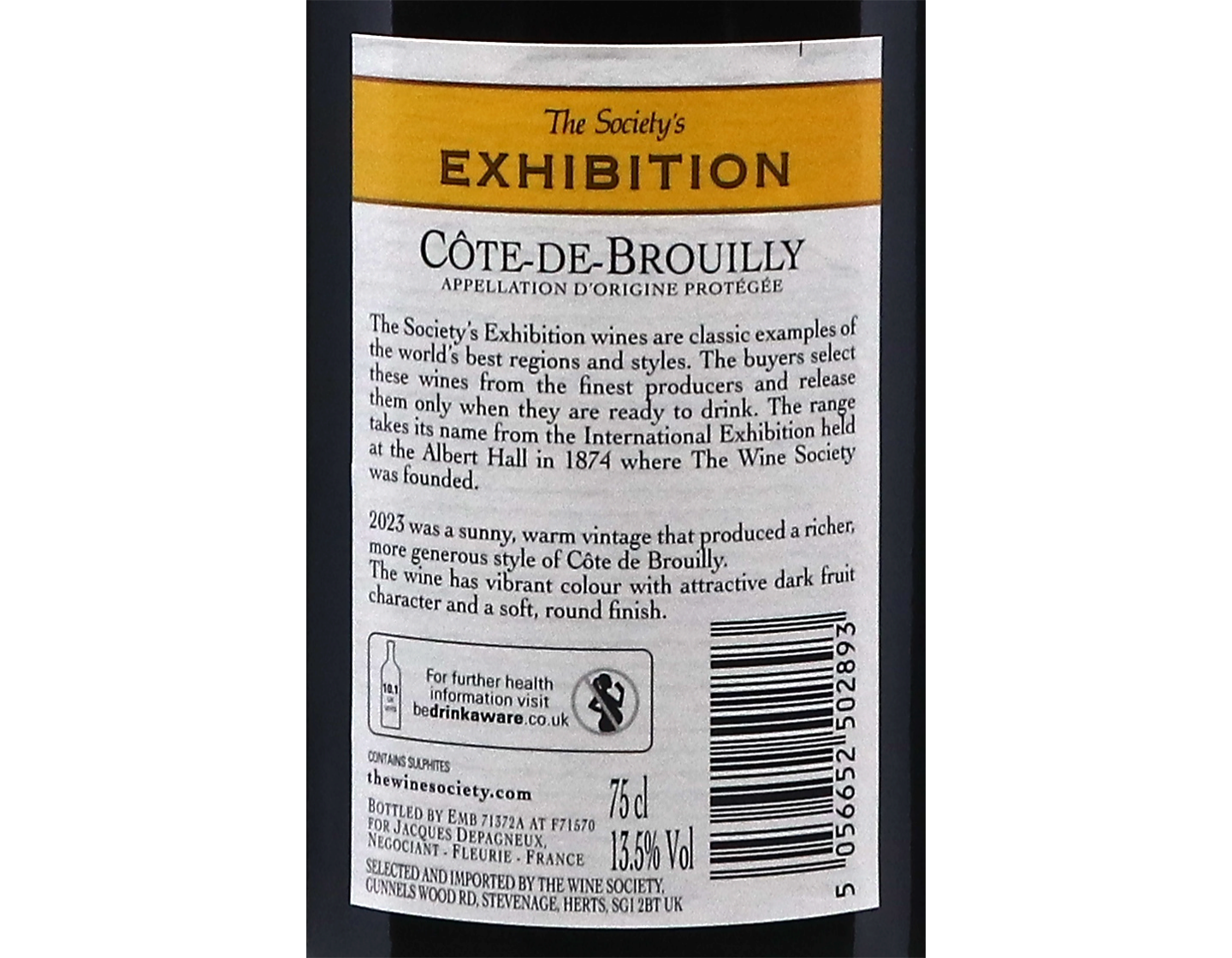 The Society's Exhibition Cote de Brouilly 2023
