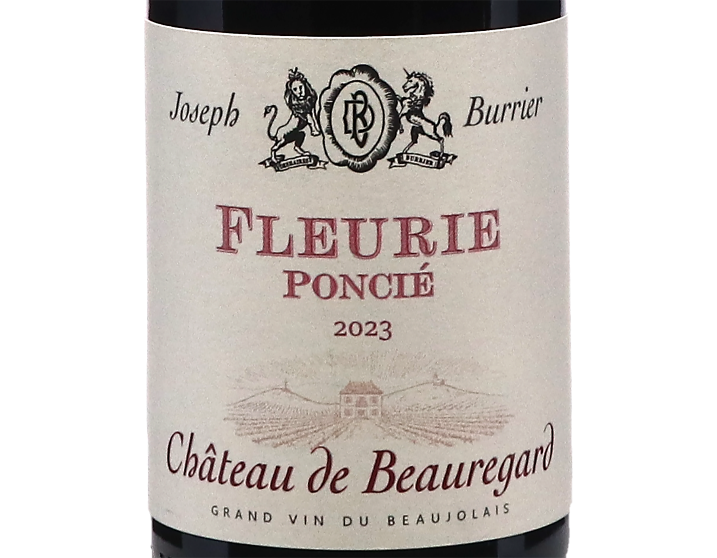 Halves of Chateau de Beauregard Fleurie Poncie 2023