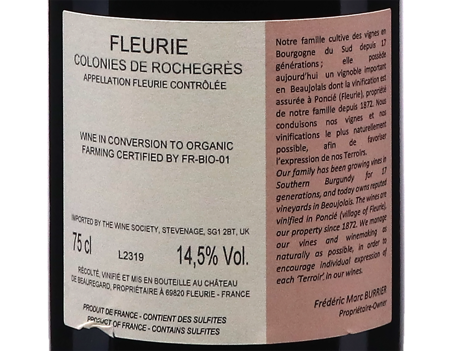 Chateau de Beauregard Fleurie Colonies de Rochegres 2023