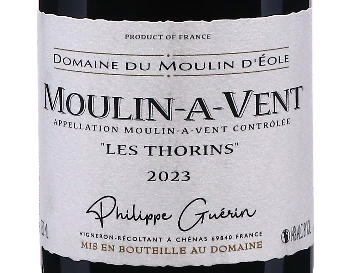 Domaine du Moulin d'Eole Moulin a Vent Les Thorins 2023