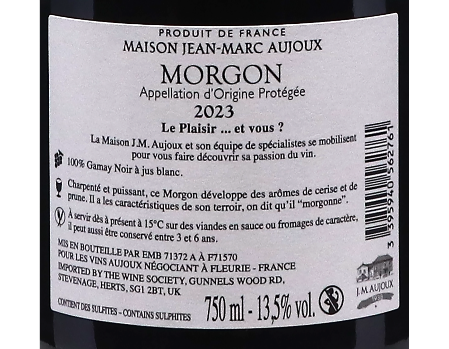Morgon Maison Jean Marc Aujoux 2023