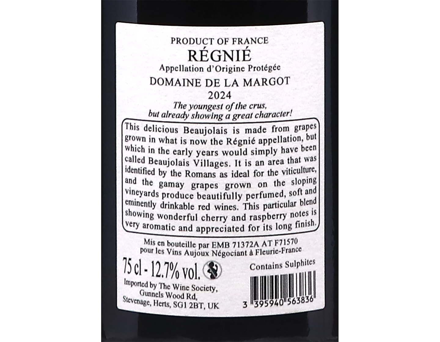Regnie Domaine de la Margot 2024