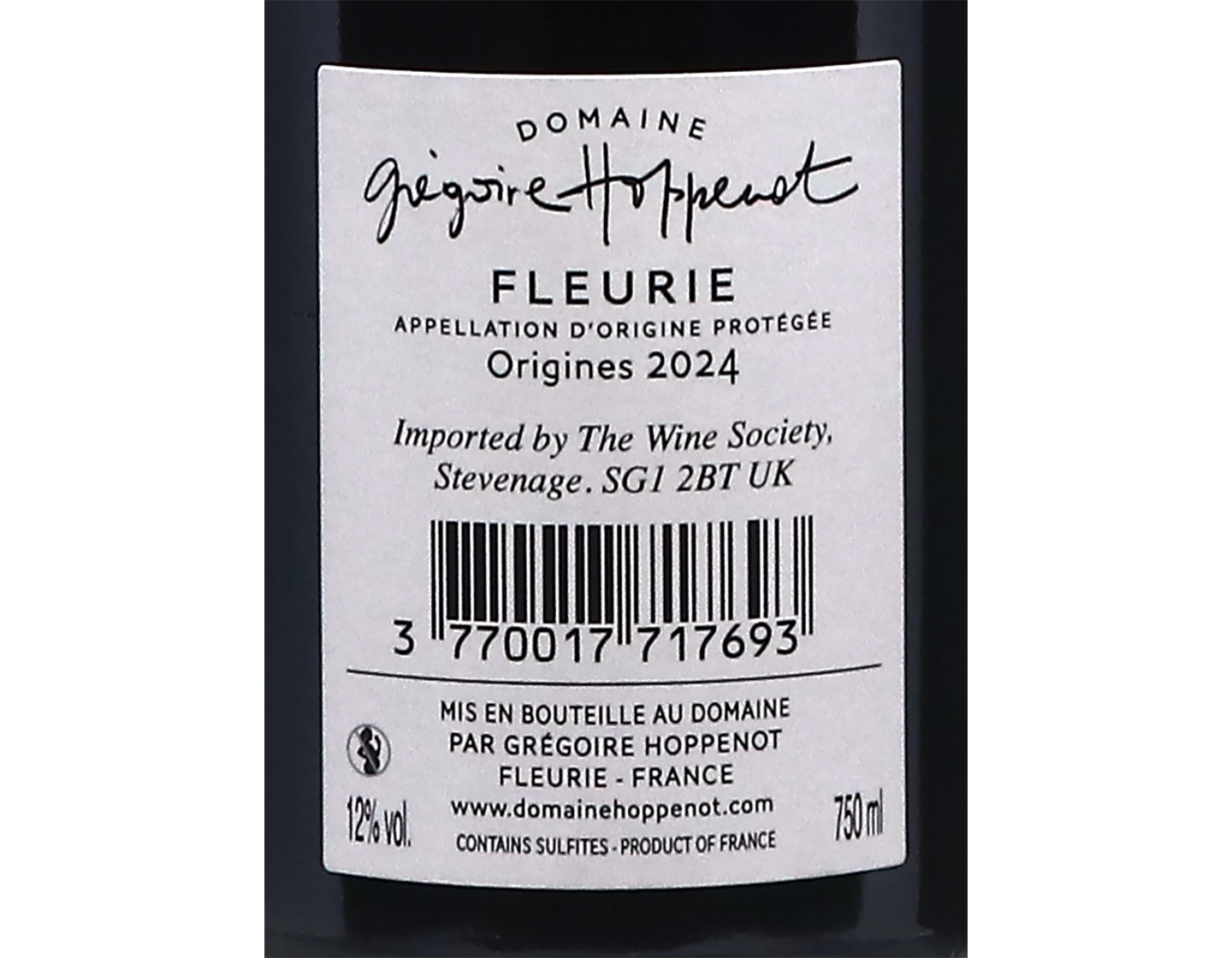 Fleurie Origines Famille Hoppenot 2024