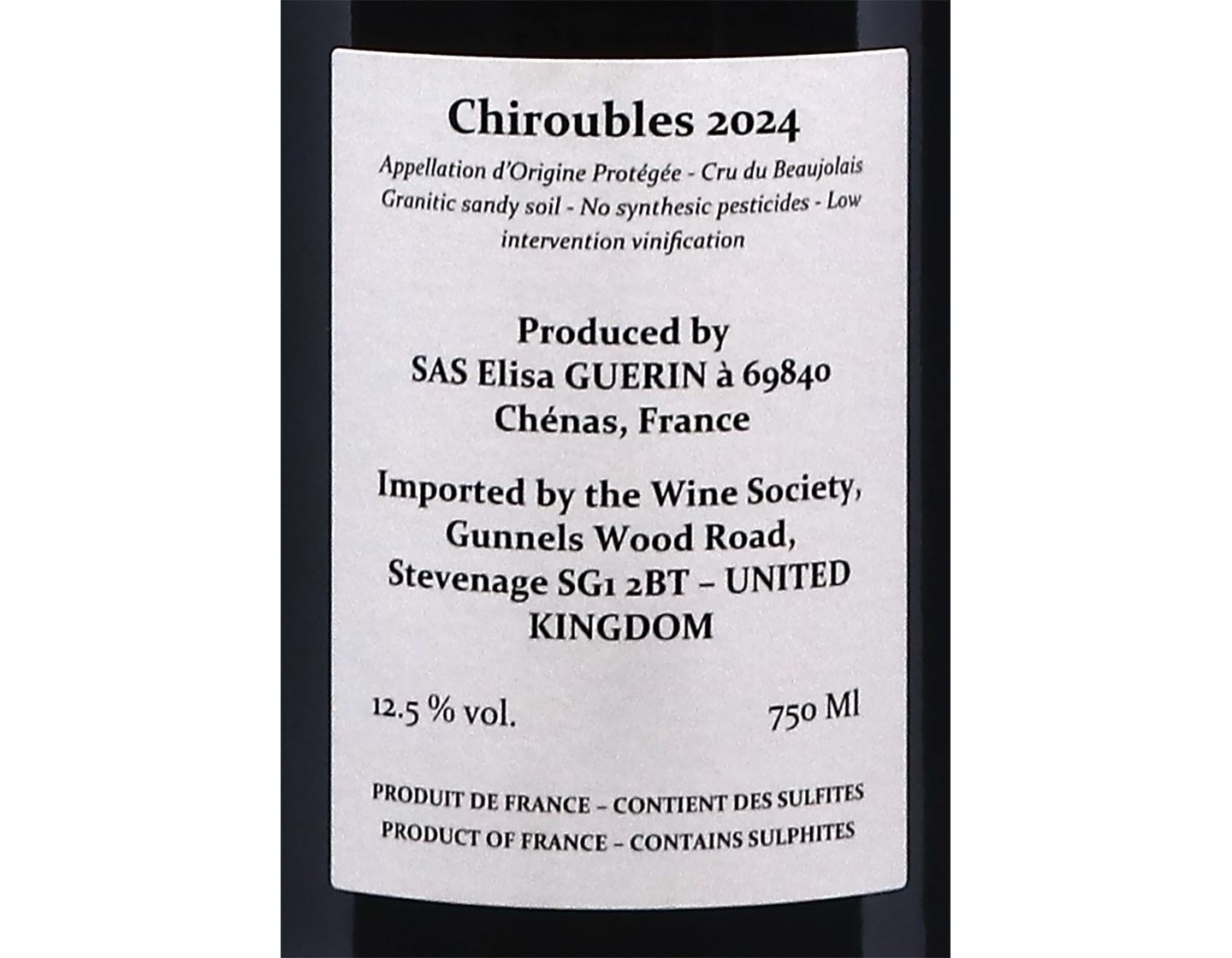 Chiroubles Elisa Guerin 2024