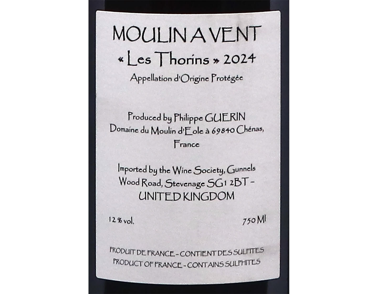 Domaine du Moulin d'Eole Moulin a Vent Les Thorins 2024