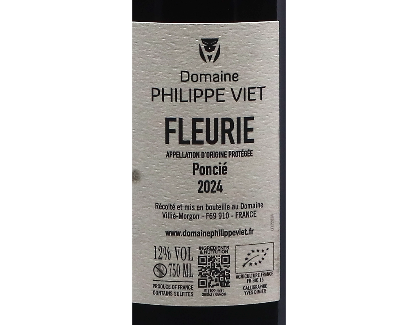 Fleurie Poncie Domaine Philippe Viet 2024