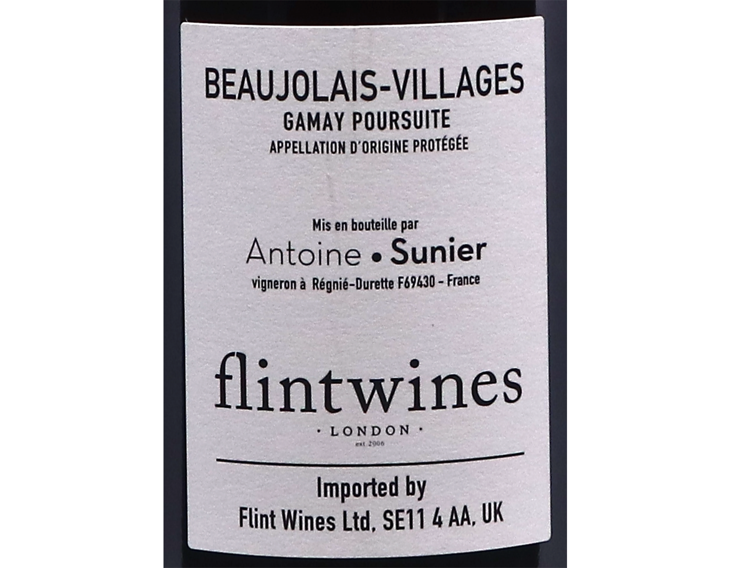 Beaujolais Villages Gamay Poursuite Antoine Sunier 2025