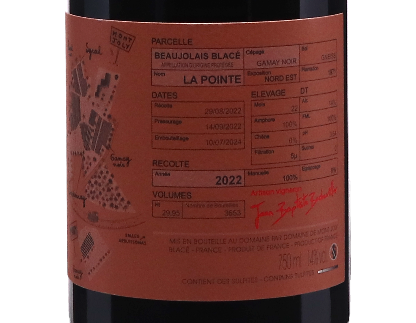 Beaujolais Blace La Pointe Domaine de Mont Joly 2022