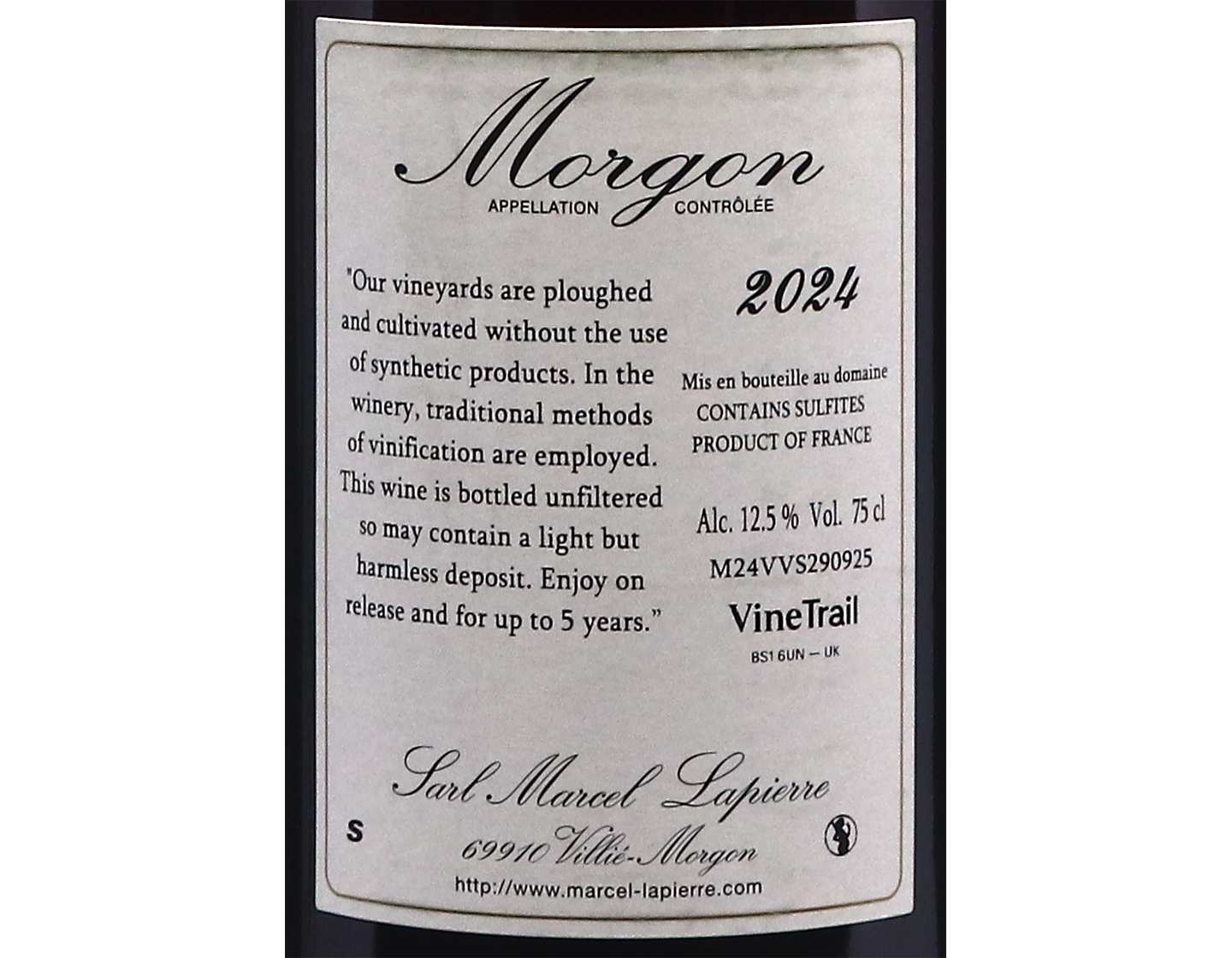 Morgon Domaine Lapierre 2024