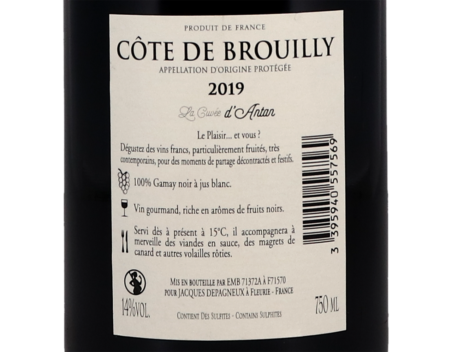 Côte de Brouilly Cuvée d'Antan 2019