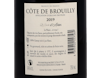 Côte de Brouilly Cuvée d'Antan 2019 view 3