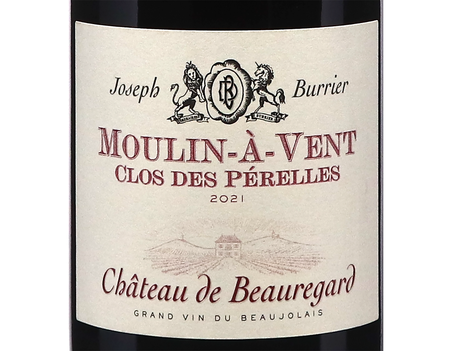 Chateau de Beauregard Moulin a Vent Clos des Perelles 2021