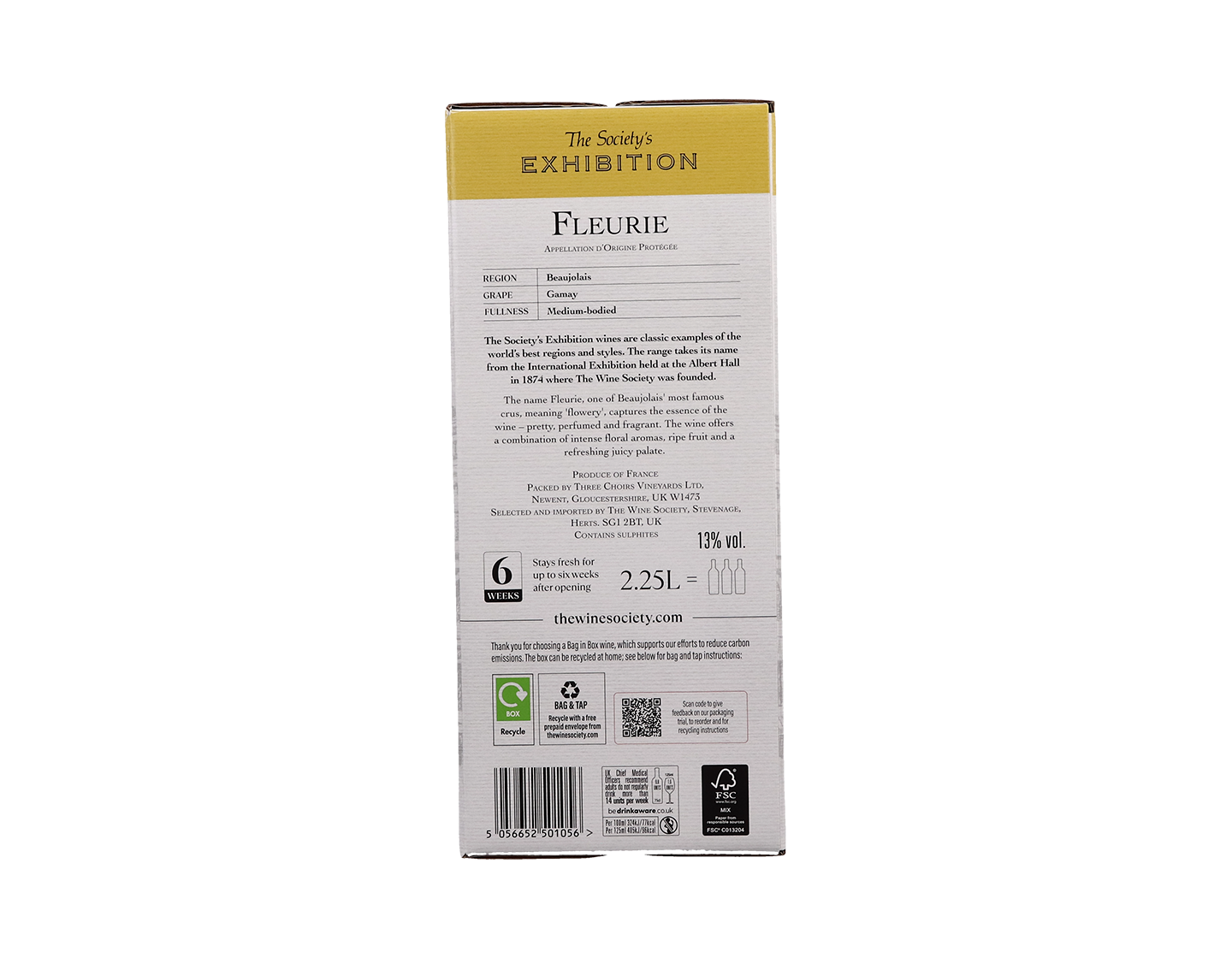 2.25 Litre Box of The Society's Exhibition Fleurie 2022
