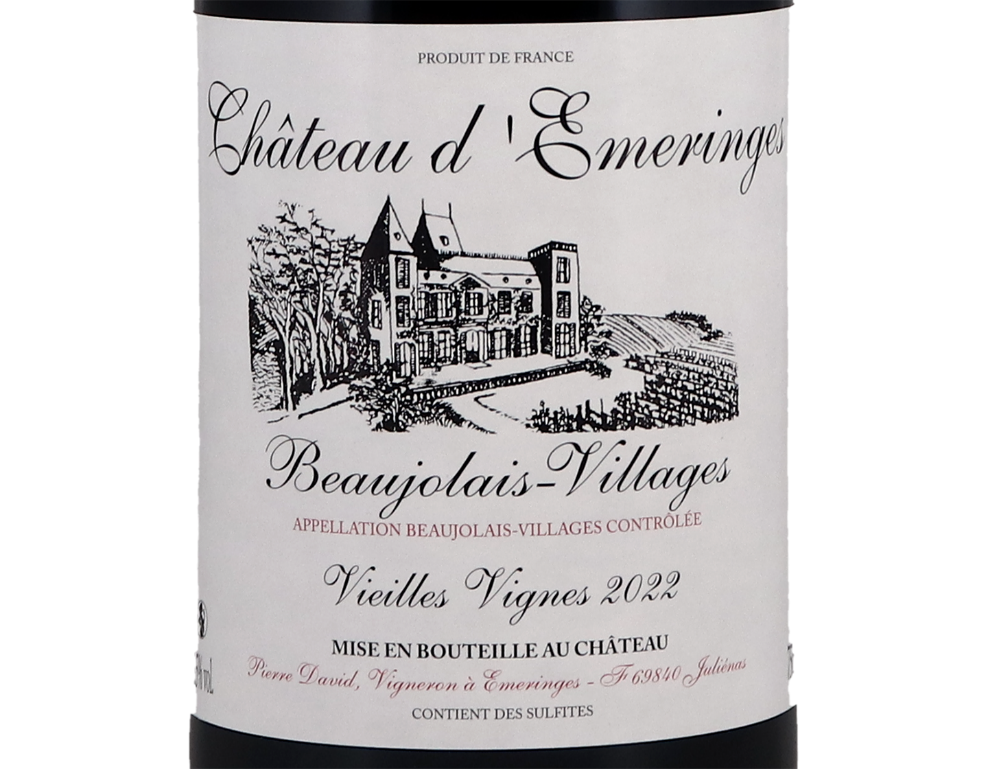 Ch d'Emeringes Beaujolais Villages Vieilles Vignes 2022