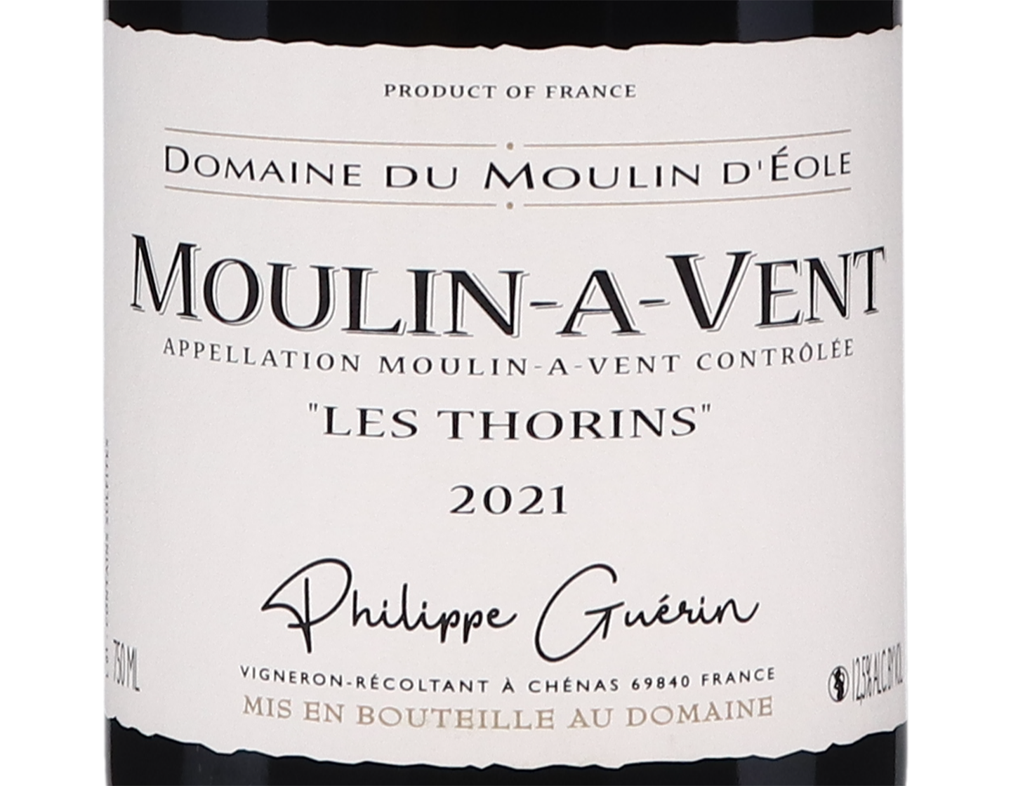 Domaine du Moulin d'Eole Moulin a Vent Les Thorins 2021