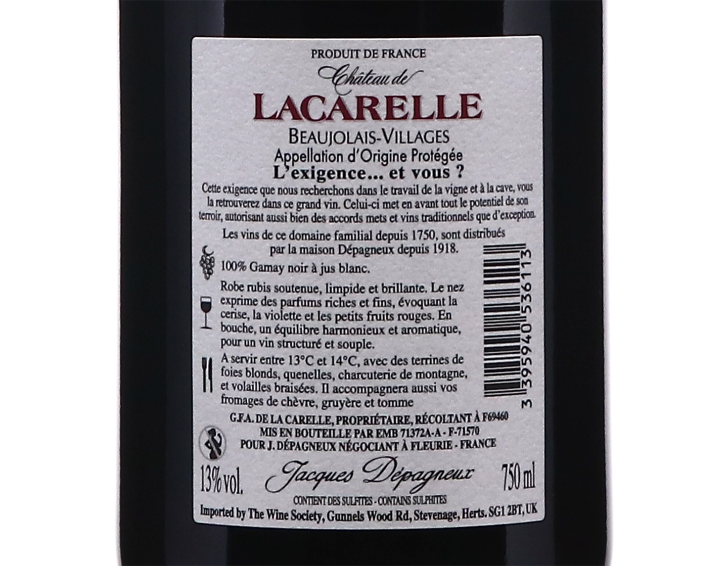 Chateau de Lacarelle Beaujolais Villages 2022