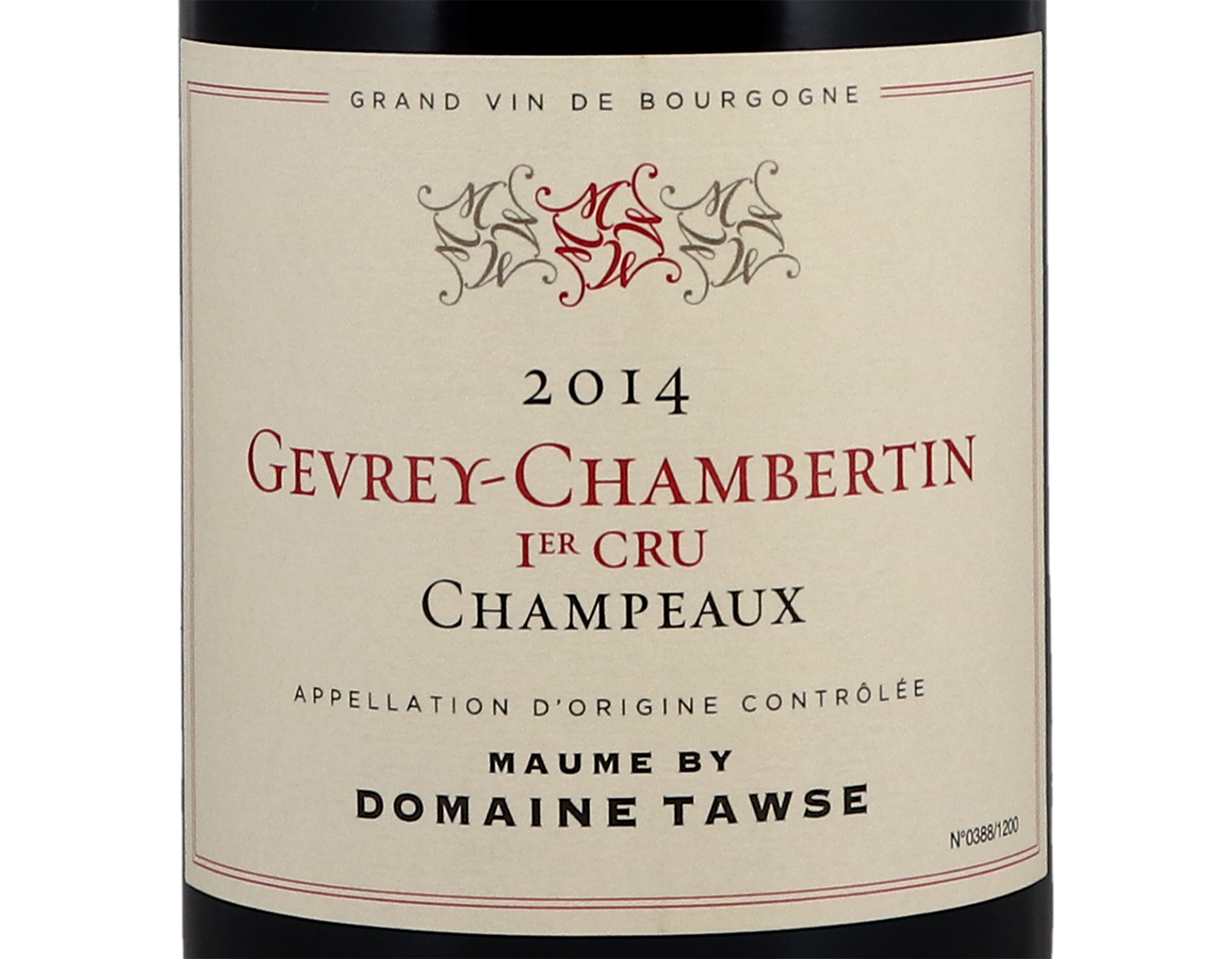 Domaine Maume Tawse Gevrey Chambertin PC Champeaux 2014