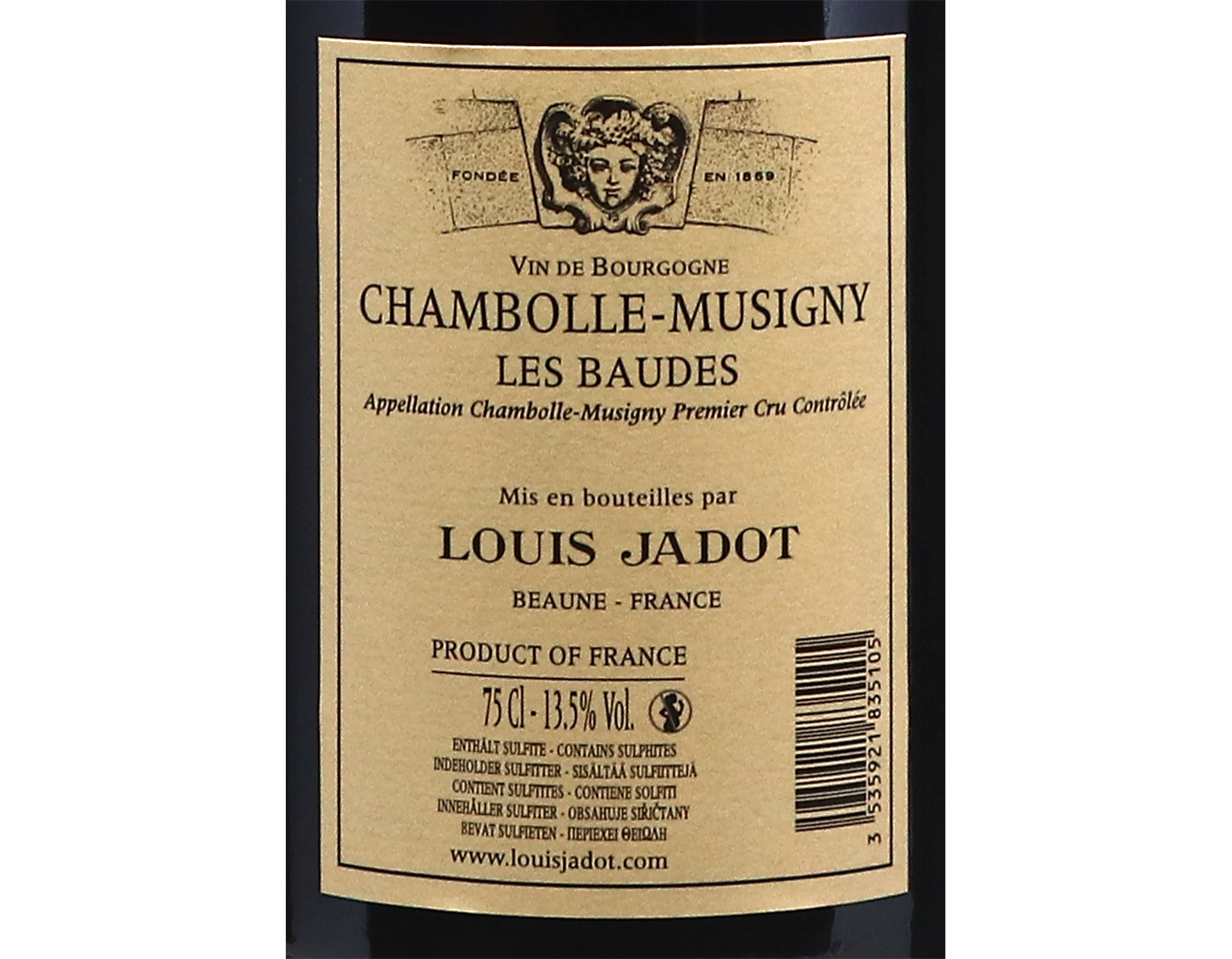 Louis Jadot Chambolle Musigny PC Les Baudes (Domaine Gagey) 2015