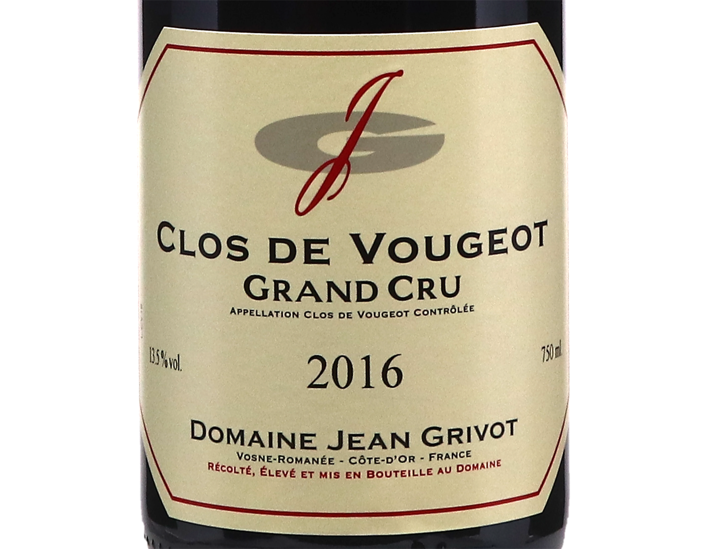 Domaine Jean Grivot Clos de Vougeot GC 2016