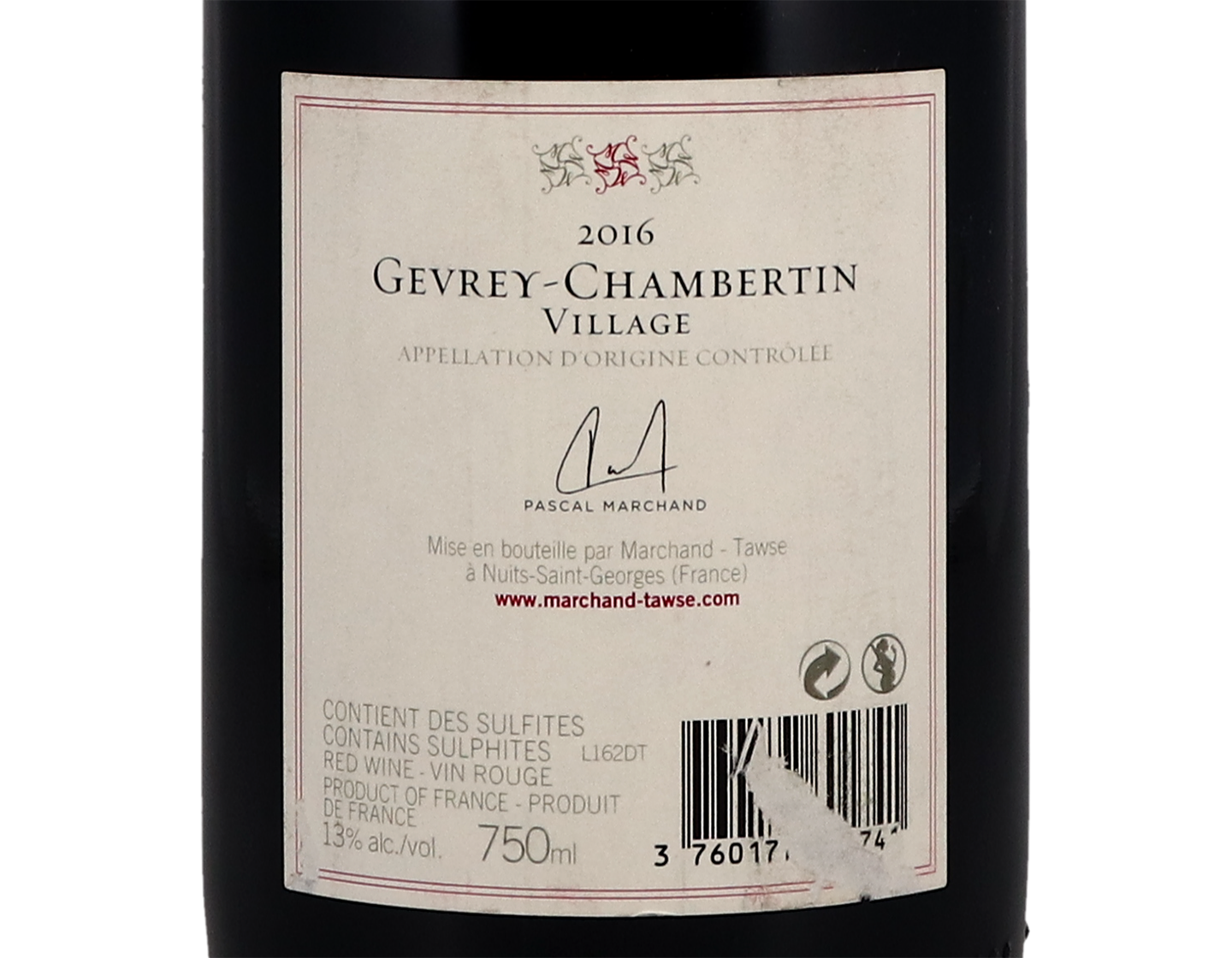 Domaine Tawse Gevrey Chambertin 2016