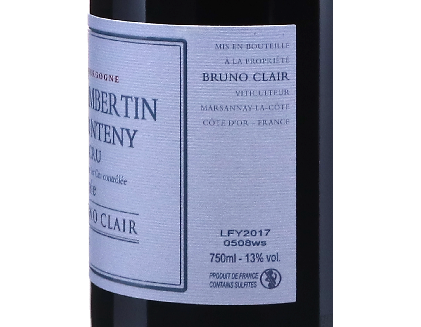 Domaine Bruno Clair Gevrey Chambertin PC Clos du Fonteny 2017