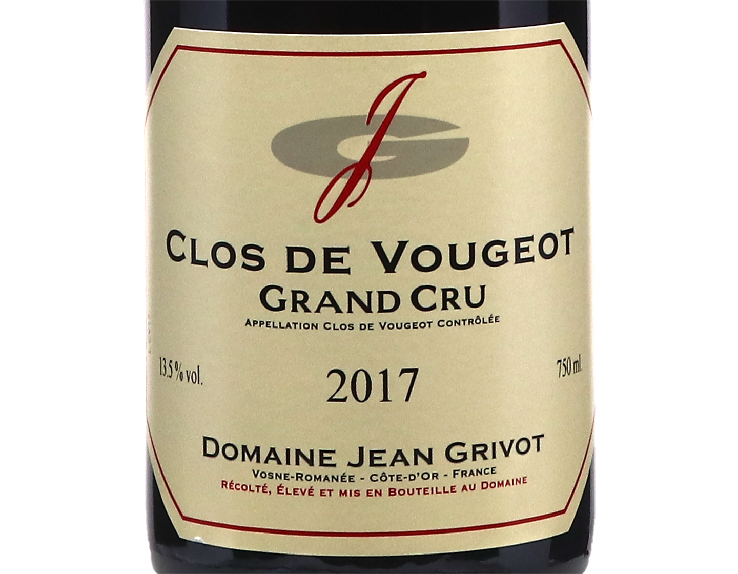 Domaine Jean Grivot Clos de Vougeot GC 2017