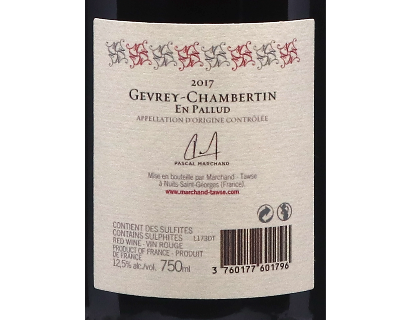 Domaine Tawse Gevrey Chambertin En Pallud 2017